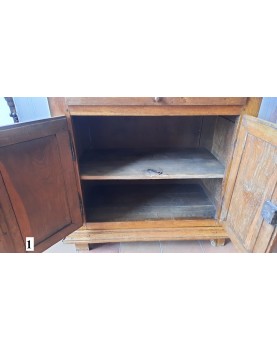 2 meubles de béguinage en chêne des Ursulines de Valenciennes - Atelier Palissandre
