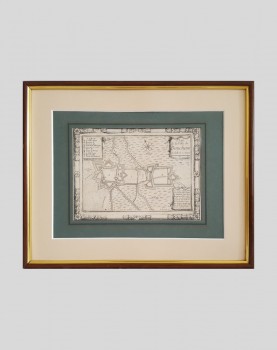 Gravure du plan de la Ville de Bouchain